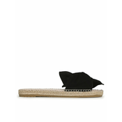 Manebi Espadrile Sandals With Knot K 1.0 JK Črna