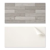 shumee Vinilne ploščice z vzorcem za enostavno preobrazbo stene v lesenih odtenkih 10x40x20 cm