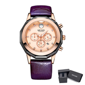 Ženska ročna ura Megir Diamond Violet