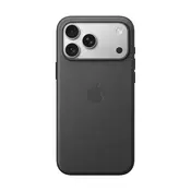 iPhone 17 Pro Max APPLE TECHWOVEN silikonska futrola za telefon s tkaninskom stražnjom stranom, MagSafe, CRNA MGF84ZM/A