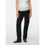 Vero Moda Maternity Kavbojke VMMTessa pegasto siva / črn denim