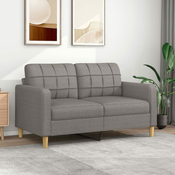 Dvosjed od tkanine smedesivi 140 cm