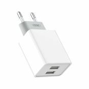 XO zidni punjac L65 2x USB 2,4A bijeli