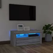 TV ormaric s LED svjetlima boja sivog hrasta sonome 90x35x40 cm