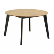 Miza Oakland 811 Hrast, Črna, 75cm, Podaljšanje, Les, Les