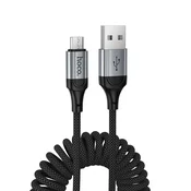 Hoco USB-A–Micro USB kabel Hoco, 2,4 A, 1,5 m, X121, črn