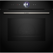 Bosch HMG7361B1 Serija 8 Vgradna pecica z mikrovalovno funkcijo crna, Home Connect, glasovno upravljanje