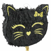 Črna mačka pinata - 35 cm