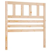 Vidaxl Posteljno vzglavje 81x4x100 cm trdna borovina