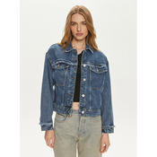 Pieces Jeans jakna Alfi 17148808 Modra Regular Fit