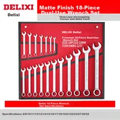 Delixi Set kombinovanih kljuceva, 8-32mm, 18 komada