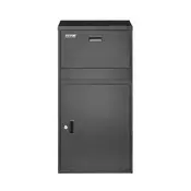 VEVOR Škatla za dostavo paketov 500x398x980 mm Črna