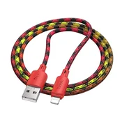 Hoco USB-A–Lightning kabel Hoco, 2,4 A, 1 m, X116, rdeč preliv