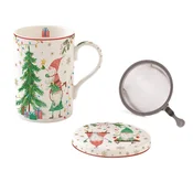 350 ml cup with lid and metal infuser, READY FOR CHRISTMAS collectio