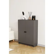 Hanah Home polica za knjige Bili3 Shelf 2 Lid, 80 cm, antracit