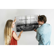 tulup.si Magnetna tabla za risanje Vsak ima svojo zgodbo 90x60 cm