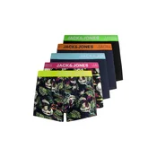 JACK & JONES Boksarice JACMelting Skull temno modra / svetlo zelena / oranžna / črna