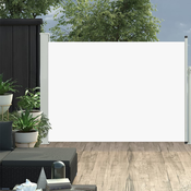 vidaXL Zložljiva stranska tenda za teraso 120x500 cm krem