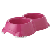 Moderna Dupla posuda Double Smarty Bowl Medium - roze