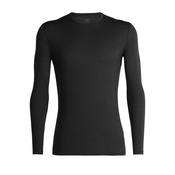 Icebreaker Mens Anatomica LS Crewe Black/Monsoon XL