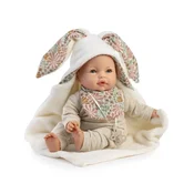 Antonio Juan 14366 BIMBA – pomežikajoča dojenčkova punčka z zvoki in mehkim tekstilnim telesom 37cm