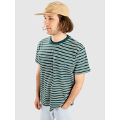 Globe Stray Striped T-shirt night green Gr. XS