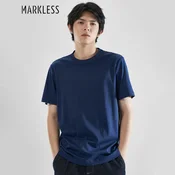 Markless Muška majica, Okrugli izrez, Tamnoplava