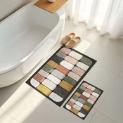 Lessentiel Maison Set prostirki za kupatilo Asr26, 2 dela, Crna