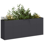 Sadilica crna 200x40x80 cm od hladno valjanog celika