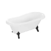 Mexen Retro prostoječe kopalna kad 150 x 73 cm, bela, črne noge - 53251507300-70