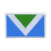 shumee Našitek VEGANSKA zastava - samolepilna podlaga - vezen našitek/značka/emblem