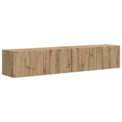 Vidaxl TV stenska omara 2 szt. Oreh 78,5 x 31 x 29,5 cm Konstruiran les