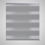 vidaXL Rolo sive zavjese sa zebrastim linijama 100 x 175 cm