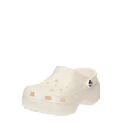 Natikači Crocs Classic Platform Glitter Clog W 207241 Écru