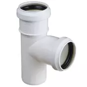 shumee Beli kanalizacijski T-kos 50/32 mm, kot 90 stopinj