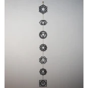 Wallity APT406MS Zidna dekoracija Chakra, Crna