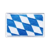 shumee Našitek zastave Bavarske - Prišiven - Vezen našitek/značka/emblem