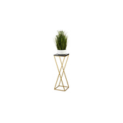 Stalak za cvece LOFT 70x24 cm, zlatna/crna