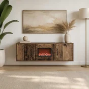 vidaXL Električni kamin Star les 110 x 30 x 36,5 cm Inženirski les