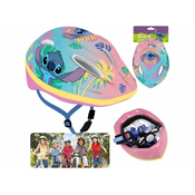 Disney DISNEY Stitch Pisana otroška kolesarska čelada, dekliška, nastavljiva 52-56 cm