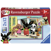 Ravensburger - Puzzle 2x12 Bing - 40 - 80 kosov