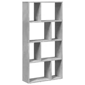 Vidaxl Knjižna omara betonsko siva 60x20x120,5 cm inženirski les