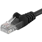 PremiumCord Povezovalni kabel UTP RJ45-RJ45 CAT6 2m črn