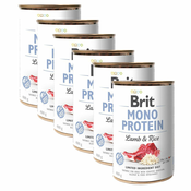 Konzerva Brit Mono Protein Lamb & Rice, 6x400 g