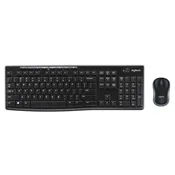 Logitech MK270 Bežicna tastatura i miš, Crni