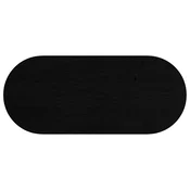 vidaXL vidaXL Mizna plošča temno rjava 140x60x4 cm trdna hrastovina ovalna, (5000268557)