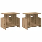 Vidaxl TV stojalo 2 szt. Umetni hrast 50 x 35 x 45 cm Konstruiran les