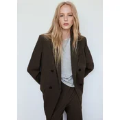 MANGO Blazer IRISE rjava / črna