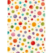 Notizbuch A4 kariert - Bunte Punkte / Konfetti - FSC Papier - Geschenkidee