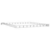 Ograda za pse s 44 panela crna 100 x 50 cm celik obložen prahom